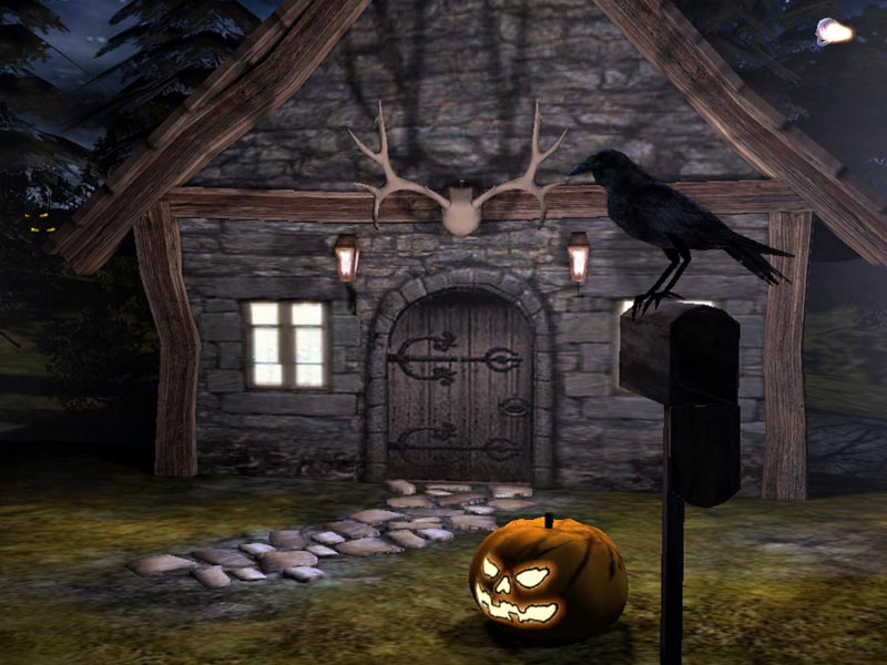 Click to view Halloween Night 3D Screensaver 1.0.4 screenshot
