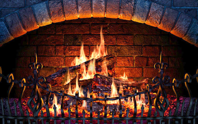3d fireplace screensaver
