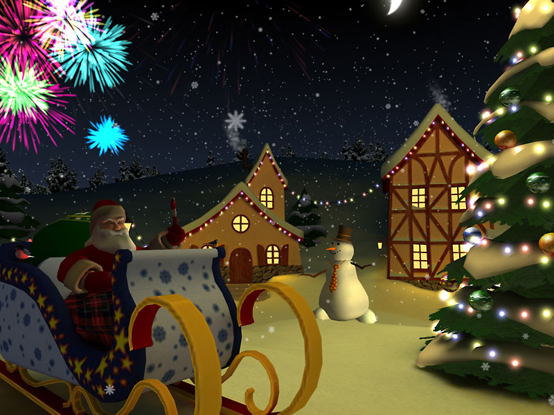 Christmas Holiday 3D Screensaver - Download Animated 3D Screensaver