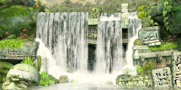 Mayan Waterfall 3D